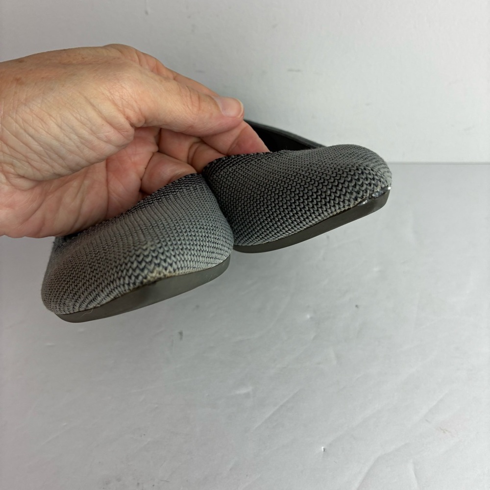 Rothy's Women's Pointed Knit Flats in Black and Gray - Picture 3 of 8